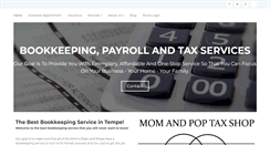 Desktop Screenshot of momandpoptaxshop.com